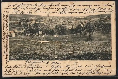 AK Höhr, Ortsansicht von einem Fels aus