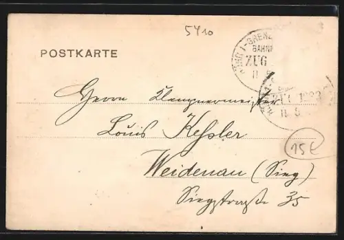 AK Höhr, Ortsansicht von einem Fels aus