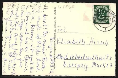 AK Tiengen /Oberrhein, Gesamtansicht aus der Vogelschau