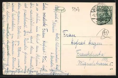 AK Boppard /Rhein, Gesamtansicht mit Rhein