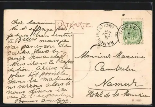 AK Siegen, Unteres Schloss, Bismarckdenkmal