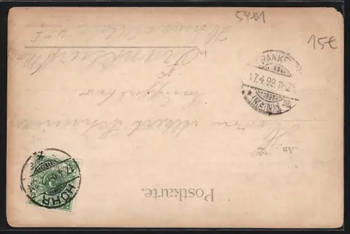 AK Höhr, Totalansicht von Grenzhausen aus