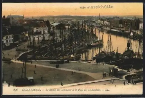 AK Dunkerque, Le Bassin du Commerce et le Quai des Hollandais