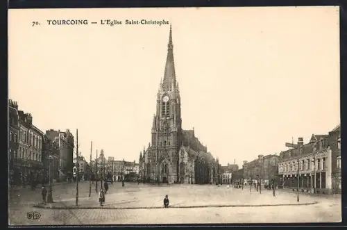 AK Tourcoing, St. Christophs-Kirche