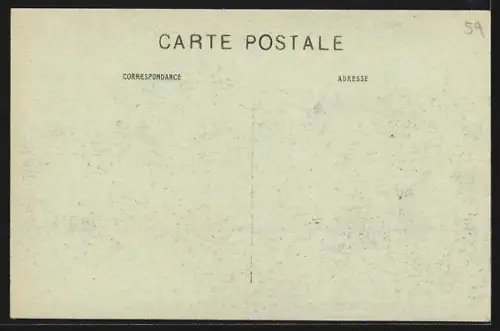 AK Bergues, Guerre 1914-15, Les Magasins Vansteene, Place Gambetta