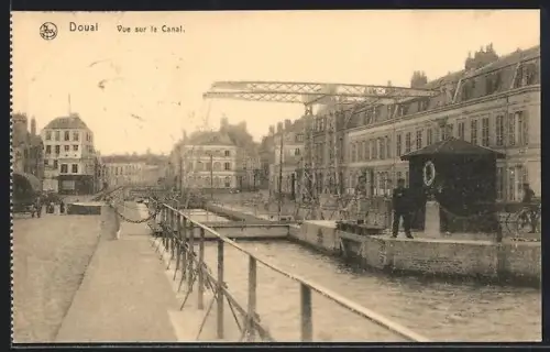 AK Douai, Vue sur le Canal, Schiffshebewerk