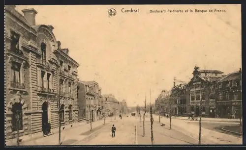 AK Cambrai, Boulevard Faidherbe et la Banque de France