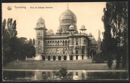 AK Tourcoing, Parc et Château Vaissier