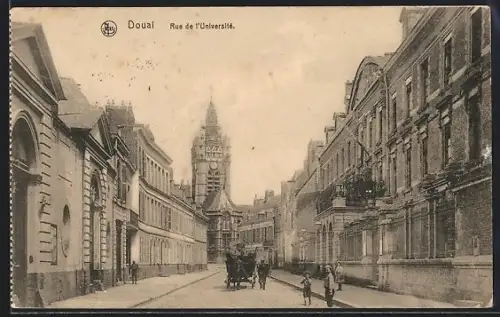 AK Reklame Phono-Photo Douai, Rue de l`Universite