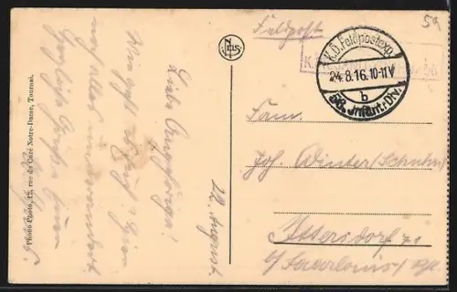 AK Reklame Phono-Photo Douai, Rue de l`Universite