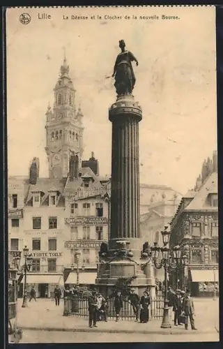 AK Lille, Denkmal der Göttin