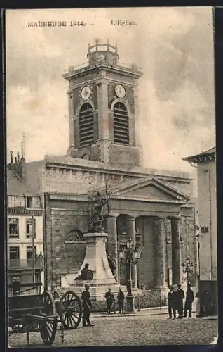 AK Maubeuge, L`Eglise 1914