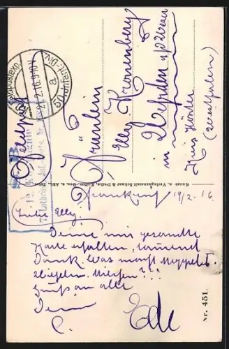 AK Lille, Strassenpartie mit Cafe