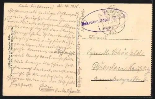 AK Lille, Rue de l`Hôpital militaire