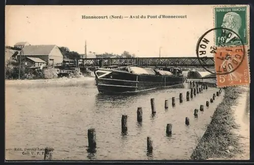 AK Honnecourt /Nord, Aval du Port