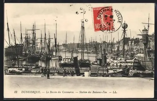 AK Dunkerque, Le Bassin du Commerce, Station des Bateaux-Feu