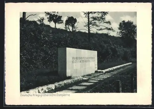 AK Dompierre /Oise, Deutsche Kriegsgräberstätte
