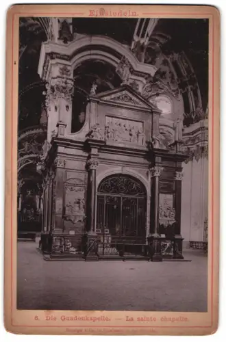 Fotografie Benziger & Co., Einsiedeln, Ansicht Einsiedeln, die Gnadenkapelle, La sainte chapelle