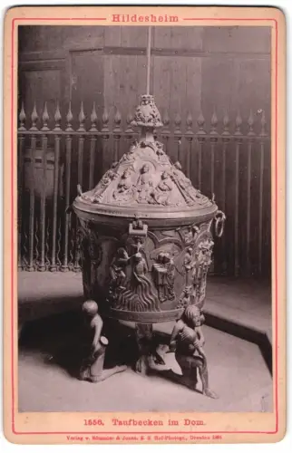 Fotografie Römmler & Jonas, Dresden, Ansicht Hildesheim, das Taufbecken im Dom