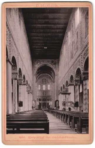 Fotografie Römmler & Jonas, Dresden, Ansicht Hildesheim, Blick nach dem Hauptschiff der Godehardikirche