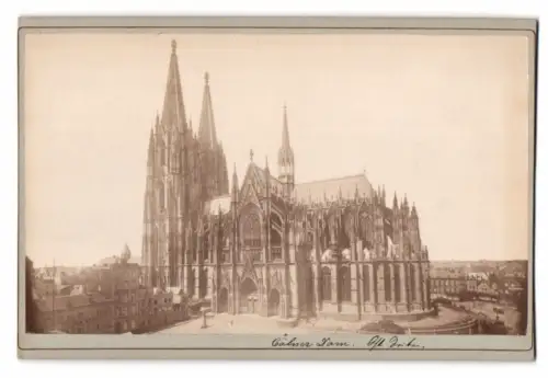 Fotografie unbekannter Fotograf, Ansicht Köln a. Rh., Blick nach dem Kölner Dom