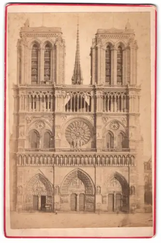 Fotografie P. Laforge, Paris, Ansicht Paris, Frontansicht des Notre Dame