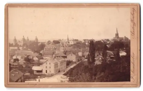 Fotografie J. Samhaber, Aschaffenburg, Ansicht Aschaffenburg, Blick über die Dächer der Stadt