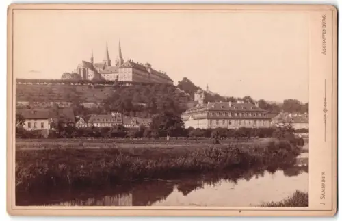 Fotografie J. Samhaber, Aschaffenburg, Ansicht Bamberg, Blick zum Michaelsberg mit Krankenhaus