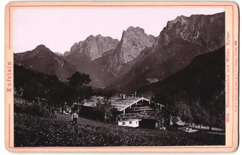 Fotografie Römmler & Jonas, Dresden, Ansicht Kufstein, Hinterkaiserhof mit Wilder Kaiser