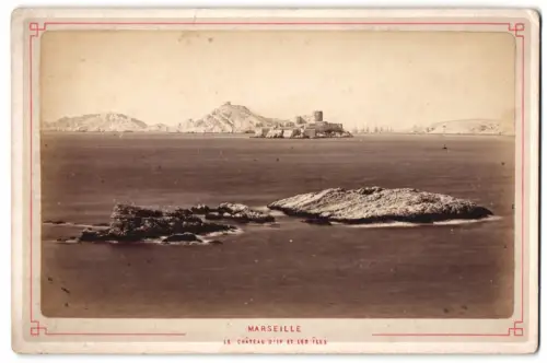 Fotografie unbekannter Fotograf, Ansicht Marseille, Chateau d`If et les Iles