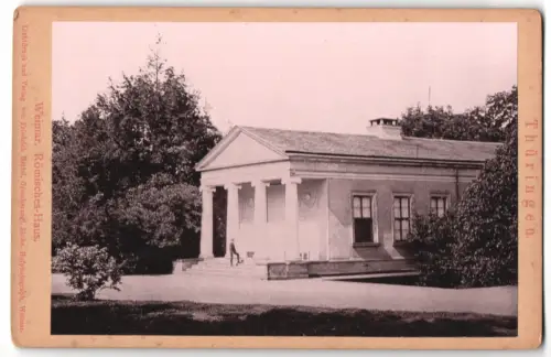 Fotografie Friedrich Hertel, Weimar, Ansicht Weimar, das Römische Haus