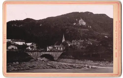 Fotografie Römmler & Jonas, Dresden, Ansicht Waidbruck, Blick in den Ort mit Trostburg