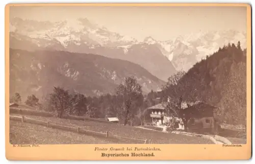 Fotografie B. Johannes, Partenkirchen, Ansicht Graseck, Blick nach dem Förster Graseck