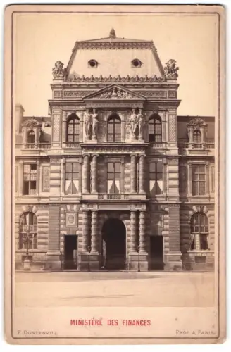 Fotografie E, Dontenvill, Paris, Ansicht Paris, Ministere des Finances