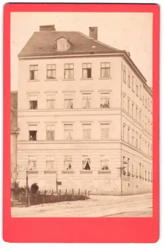 Fotografie Friedrich Hertel, Weimar, Ansicht Weimar, Wohnhaus in der Stadt, 1882