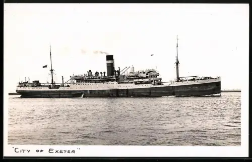 Fotografie W. H. Brown, London, Passagierschiff City of Exeter