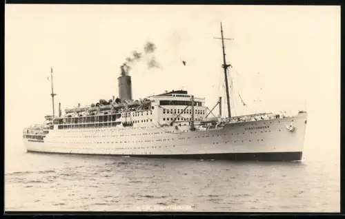 Fotografie englisches Passagierschiff Strathnaver