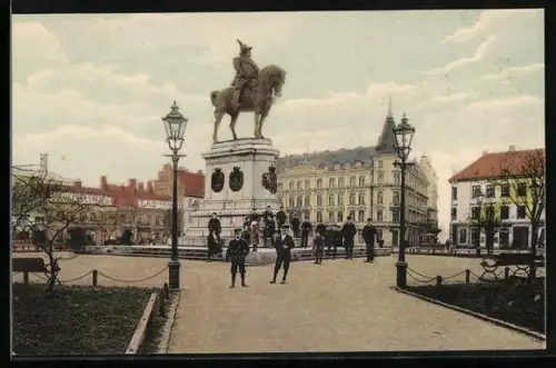 AK Malmö, Carl X Gustafs staty