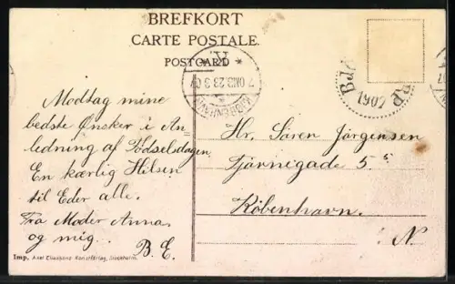 AK Sandhammars udde /Skane, Ortsansicht mit Küste