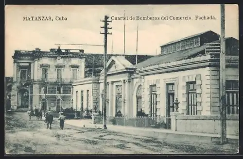 AK Matanzas, Cuartel de Bomberos del Comercio, Fachada