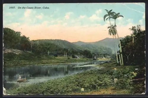 AK Cuba, On the Cauto river - Partie am Cauto-Fluss