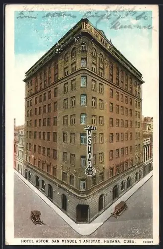 AK Habana, San Miguel y Amistad, Hotel Astor