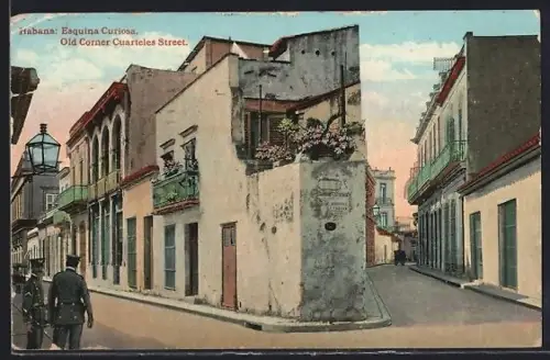 AK Habana, Esquina Curiosa, old Corner Cuarteles Street