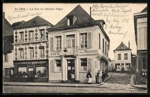 AK La Fere, La Rue du General Negre