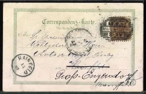 Lithographie Maria Taferl, Kirche Maria Taferl, Ansicht von Maria Taferl und Marbach