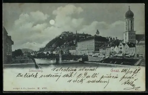 Mondschein-AK Graz, Schlossberg