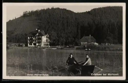 AK Mariazell, Hotel Herrenhaus am Erlafsee