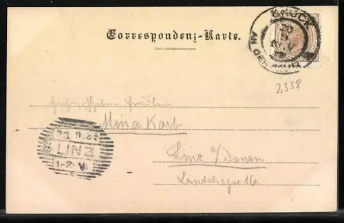 AK Bruck an der Mur, Hauptplatz mit Brunnen