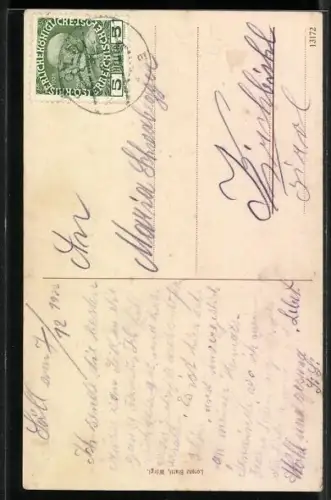 AK Söll /Tirol, Stampfanger Kirche, Söll mit dem Kaisergebirge