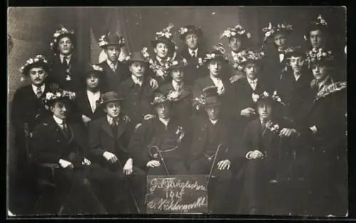 Foto-AK Vöcklamarkt, Die Tauglichen 1915